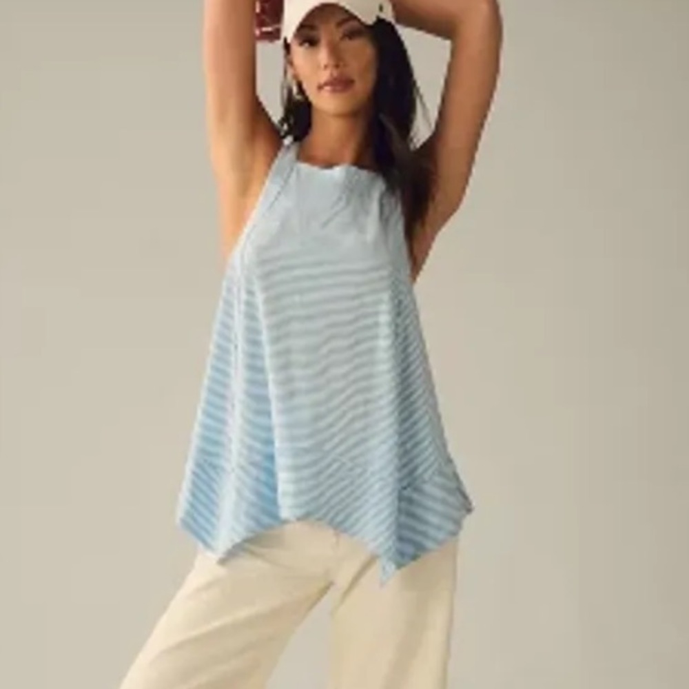 Anthropologie Pilcro Hankey-Hem Swing Tank Top